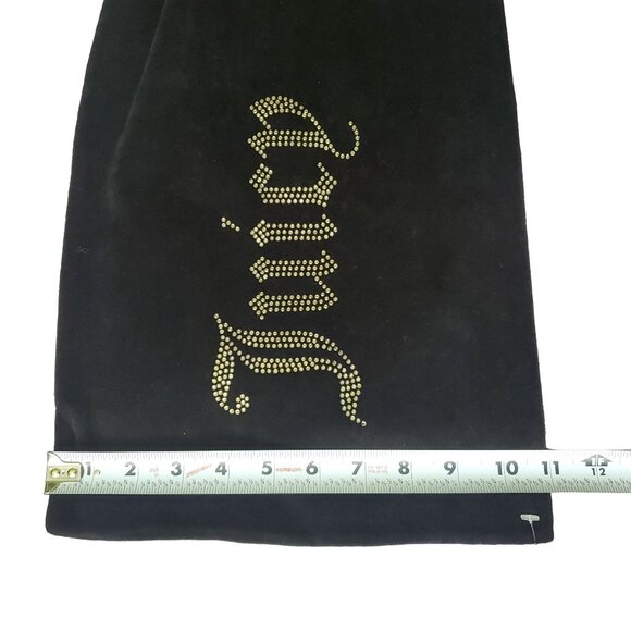 Juicy Couture Black Label Velour Embellished Scarf With Rhinestone Detail new - Picture 2 of 6